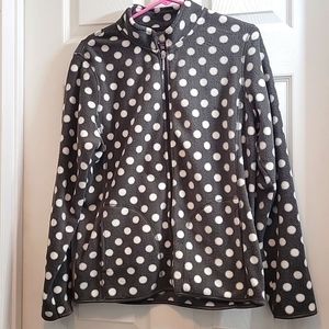 Womes NY&C Fleece Jacket .Zip Front Side Pockets Size Lg.